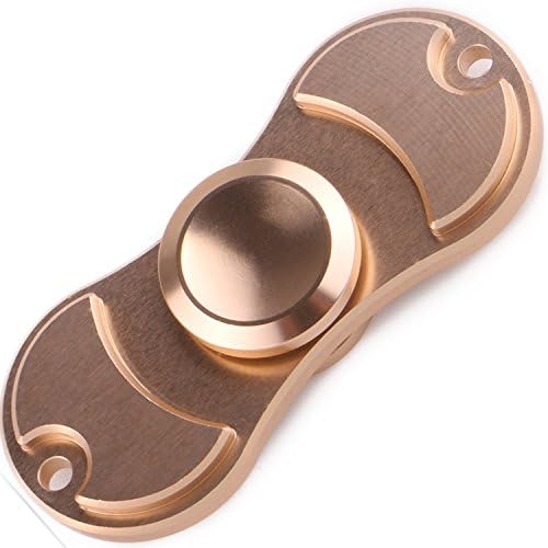 SWEEW Hand Spinner High Speed A aluminium alloy Metal EDC Fidget Toys Relieving ADHD, Anxiety, Stress, Boredom and Great Gift for Autism Adult Children (Gold)