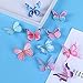 LOCOLO 20Pcs Hair Clips Butterfly Hair Clips Butterfly Snap Clips Barrettes for Toddlers Baby Girl and Women