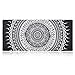 iLeadon Desk Pad Protector, Large Gaming Mouse Pad 35.1 x 15.75-inch 2.5mm Thick, Cute Desk Decor, Office Desk Writing Pad with Non-Slip Rubber Base for Home Office Work Accessories, Black Mandala