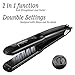 Steam Straighteners for Hair, Professional Steam Flat Iron with Adjustable Temperature for All Types of Hair, Ceramic Tourmaline Flat Iron, Dual 110-240V Voltage, Black