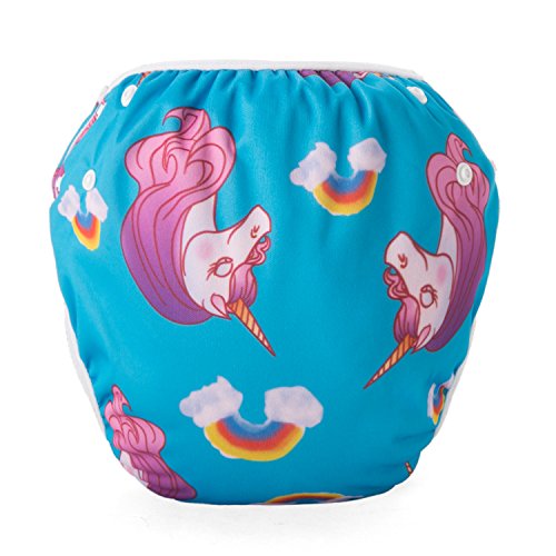 Martofbaby Baby Swim Diaper Reusable Adjustable Swimwear for Newborn Infant 2 Pack
