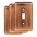 Franklin Brass W10245V-AC-R Stamped Round Single Toggle Wall Switch Plate/Cover, 3 Pack, Antique Copper, 3 Count