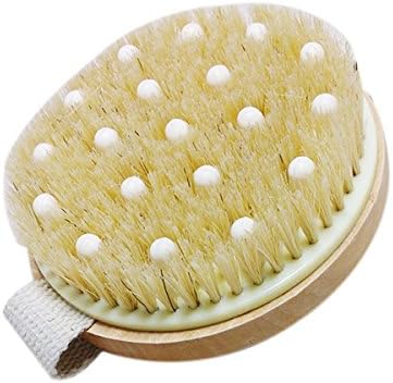 Bath Shower Bristle Brushes Massage Body Brush with Band Wooden Shower Body Bath Brush Cellulite Reduction