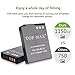 TOP-MAX EN-EL12 USB Charger MH-65 MH65 and 2 Pack EN-EL12,ENEL12 Battery for Nikon Coolpix S610 P310 P330 P340 P3000 S31 S70 S620 S630 S640 S710 S800c S1000pj S1100pj S1200pj S6000 S6100 S6150 S6200