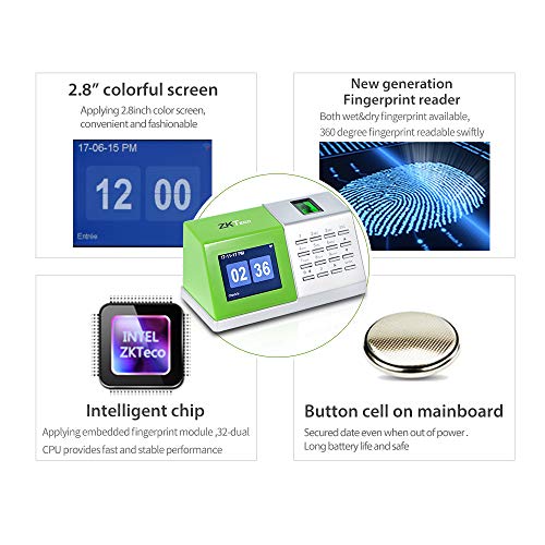 2 ZKTeco+CT20+Fingerprint+Time+Tracking+Installation