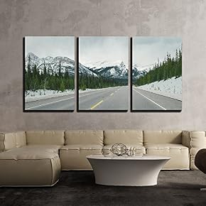 Road in Mountainous Area x3 Panels