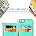 LAMEEKU iPhone 6s Wallet Case, iPhone 6 Card Holder Case, Shockproof iPhone 6 Leather Cases with Credit Card Slot Zipper Wallet Purse Money Pockets, Protective Cover for Apple 6/6s- Mint Green