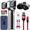 Vuze XR 4K 3D Dual VR 360 Camera Bundle with Deco Gear 4-Piece Virtual Reality Kit, 360-Degree Camera, Type-C Charge…