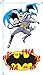 Popfunk Batman Vs. The Joker Split T-Shirt (Large, Black)