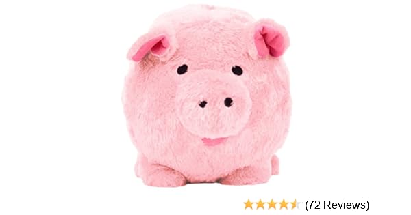 jumbo plush piggy bank rainbow
