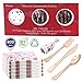 Tbwisher Rose Gold Plastic Silverware, 400 pcs Party Supplies Plastic Flatware, Disposable Plastic Cutlery
