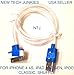 New Tech Junkies 39-Inch Glow-in-the-dark LED Light Usb to 30pin Data Sync Charger Cable (Blue)