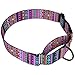 CollarDirect Martingale Collars for Dogs Heavy Duty Tribal Pattern Adjustable Soft Safety Training Nylon Wide Pet Collar Medium Large (Pattern 2, L, Neck Size 15