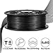 3D Printer Filament - Black 1.75 mm PLA Filament, Dimensional Accuracy +/- 0.02 mm Low Odor 3D Printing Filament, 2.2 lbs Spool 1.75 mm Filament PLA 3D Filament for Most 3D Printer & 3D Pen
