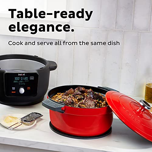 Instant Electric Round Dutch Oven, 6Quart 1500W, From the Makers of