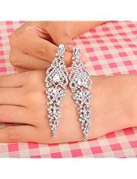 BriLove - Pendientes colgantes de lágrima para mujer