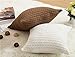 Cable Knitting Throw Pillowcase 18 x 18inch Super Soft 100 Cotton Breathable Sweater Cushion Cover Square Knitting Home Decorative PillowcaseCream by MisDress