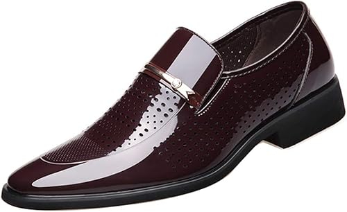 Amazon Scennek ビジネスシューズ メンズ メッシュシューズ 革 紳士靴 レースアップ 革靴 Scennek ビジネス シューズ