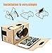 Blisstime Google Cardboard V2.0 3D Glasses Vr Virtual Reality Cardboard Kit with Headband Fit for 3-6inch Screen