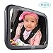 PH AUTO Baby Car Mirror. Back Seat Baby Mirror.Extra Large.Wide View of Rear Facing Infant. Fully Assembled. Adjustable Angle to See baby's move. Shatterproof. Crystal Clearview. Best Baby Shower Gift