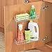 InterDesign Classico 2-Tier Shelf Cabinet Organizer for Kitchen or Bathroom - Chrome