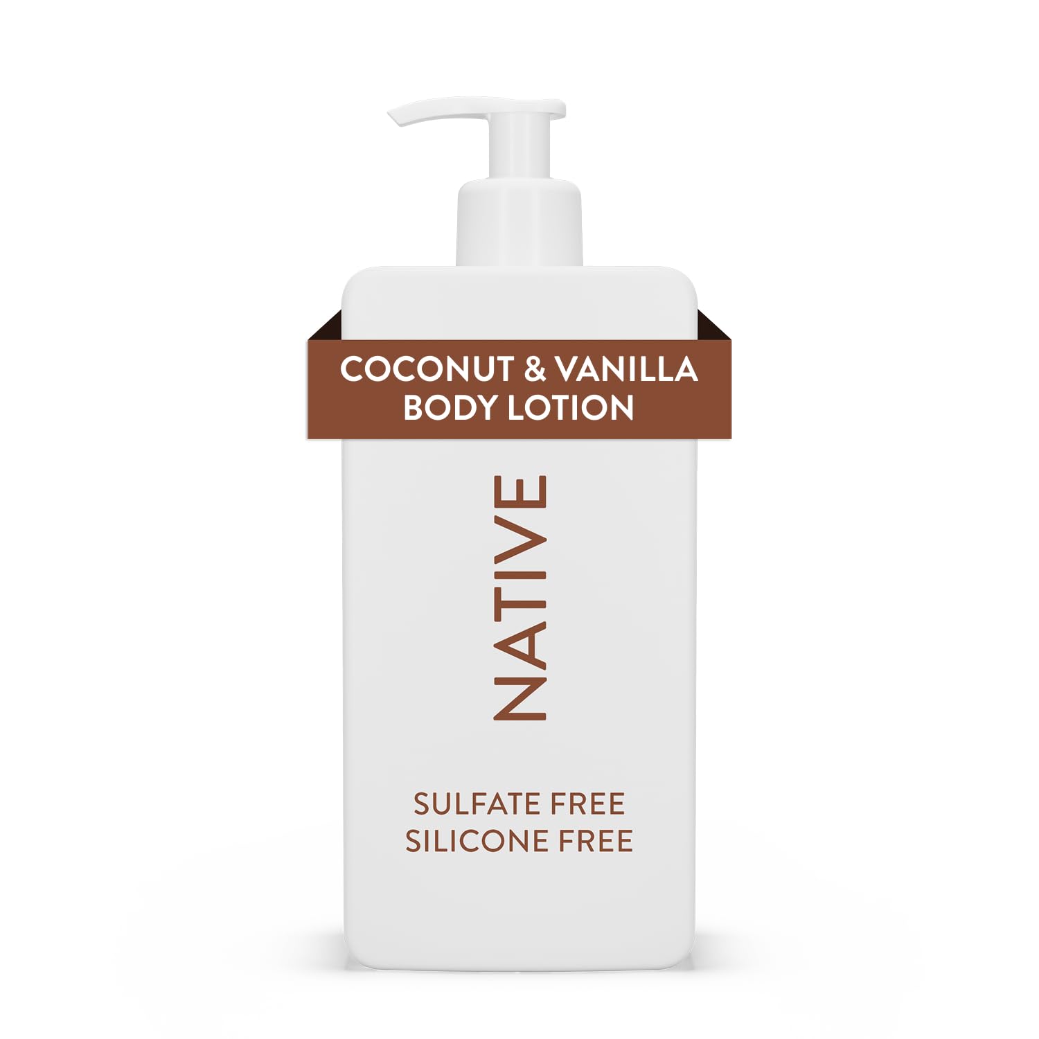Native Body Lotion for Men & Women - Silicone & Dye Free - Coconut & Vanilla Scented Hand Lotion + Body Moisturizer for Dry Skin - Naturally Derived with Shea Butter & Glycerine (487ml)