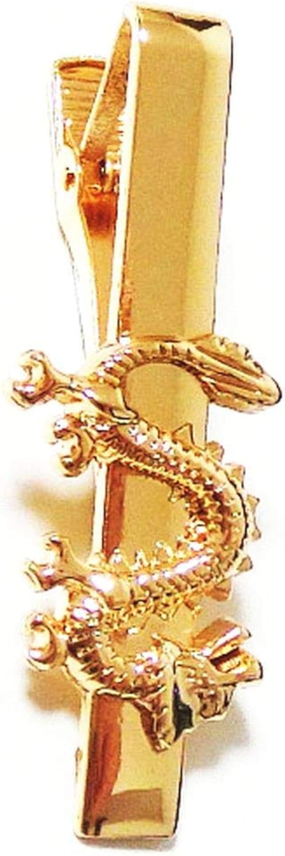 Amazon Co Jp ネクタイピン タイピン タイバー マネークリップ メンズ レディース 竜 龍 辰 ドラゴン 蛇 ゴールド 金 上質 プレゼント しおり ブローチ 男 女 Np032g 服 ファッション小物