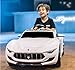 Maserati Alfieri Licensed Ride On Electric Toy Car for Kids 12V10A Battery Powered LED Lights MP3 RC Parental Remote Controller Leather Seat Suitable for Boys and Girls White