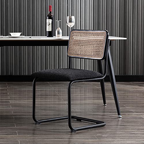 Zesthouse MidCentury Modern Dining Chairs, Accent Rattan Kitchen