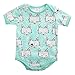 Newborn Baby Boys Girls Fox Short Sleeve Romper Bodysuit Playsuit Outfits (3-6 Months) Blue