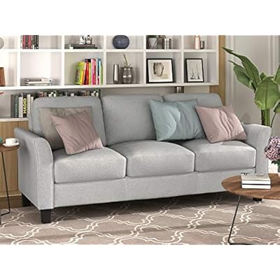 Buy Mgh Living Room Sofa Sets 3 Piece Sectional Sofa Modern Couch Furniture Upholstered 3 Seat Sofa Couch Loveseat Single Sofa Chair For Living Room Bedroom Office Apartment Small Space Light Gray Online