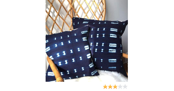 indigo mudcloth pillow