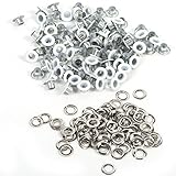 100 Sets 4mm 4 Colors Double-Sided Eyelet Hollow
