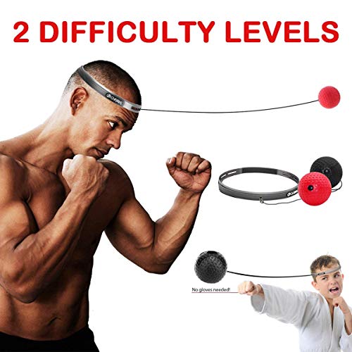 image for UPMSX Boxing Reflex Ball, Fight Reflex Ball Set 2 Difficulty Level Box