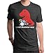 Worst Drummer Ever T-Rex Mens Charcoal Heather T-shirt