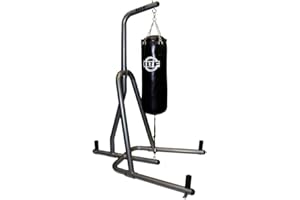 IBF Iron Body Fitness Boxing and Punching Heavy Bag Stand - Heavy Gauge Steel Construction Offers Extra Stability for The Hea