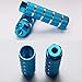 Amotor Bike Pegs, 2Pcs Aluminum Alloy Anti-Skid Lead Foot BMX Pegs (Blue)