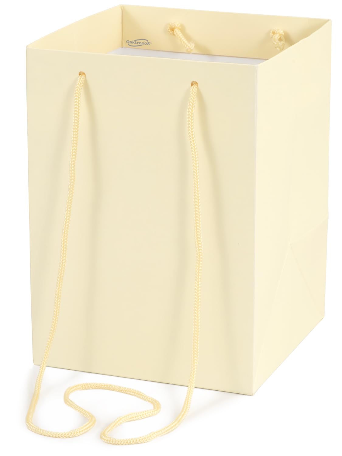 Oaktree UK Hand Tie Bag, Ivory, 18cm x 18cm x 25cm