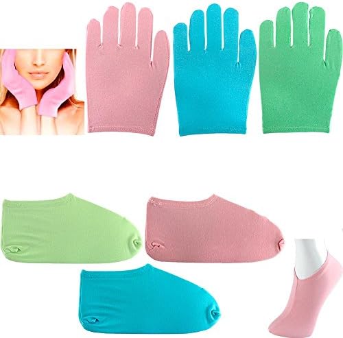 2 Sets Spa Moisture Lock Socks Gloves Skin Care Soft Beauty Therapy Treatment !
