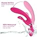 Rabbit Vibrator for Vagina - Dildo Vibrator Adult Toy - Sex for Couples - G Spot Vibrator Stimulator - Clit Vibrator - Suitable Male Sex Toy for Anal Play - Adult Toy for Couples, Pink, Lyps Athena