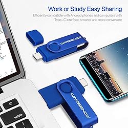 Wansenda 128GB USB C Flash Drive, 2 in 1 USB