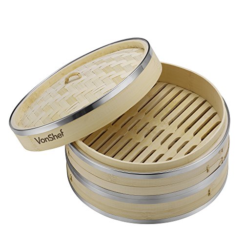 2 VonShef+Stainless+Chopsticks+Dumplings+Vegetables