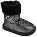 Baby Girls Toddler Slouch Buttons/Sweater Knit Faux Fur Lined Soft Sole Infant Boots