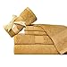 Weavely Towels - Gold Tan Bath Towel Set of 6 Piece, 100% Cotton Zero Twist Soft Luxurious and Highly Absorbent Hotel & Premium Spa Quality Towels 600 GSM 2X Bath Towels 2X Hand Towels 2X Wash Cloths