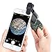 HaloVa Cellphone Magnifier, Universal 60X-100X Zoom Microscope for Mobile Phone, Portable Clip-on Micro Lens for UV Currency Detectting Biology Jewelry Appraisal
