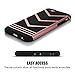 iPhone 6 Case, iPhone 6S Case, LOEV Slim Anti-Slip Grip [2 in 1] Protective Case, [Stylish Design] Shock-Absorbing Rubber Bumper Hybrid Cover Case for iPhone 6/6s 4.7 inch - Black/Rose Gold Chevron