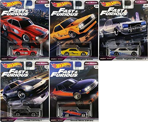 New DIECAST Toys CAR HOT Wheels 1:64 Premium - Fast & Furious E CASE - Fast Rewind Assortment (5 Sty