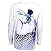 Guy Harvey Sailfish Pro UVX Performance Long Sleeve Shirt - White - Medium