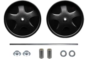 6173L9 FG6173L90000 Rubbermaid Janitor Cleaning Cart Rear Wheels Replacement Kit - Fits Rubbermaid Brute Tandem Dolly Cleanin