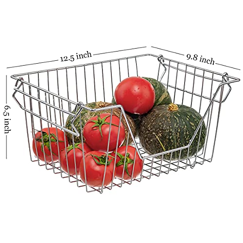 Homics Stacking Freezer Wire Baskets, Pantry Organization and Storage